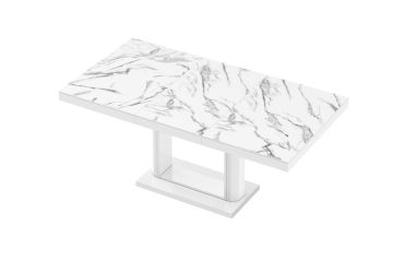 Stół rozkładany QUADRO 120 - Marble white (Marmur / Biały)